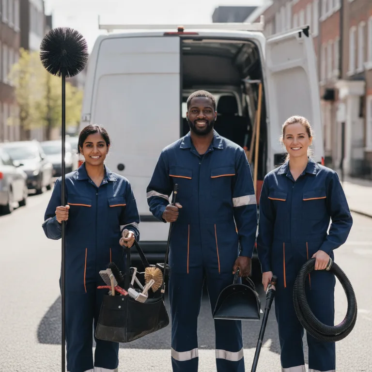 Schoorsteenveger team in Molenbeek-Saint-Jean
